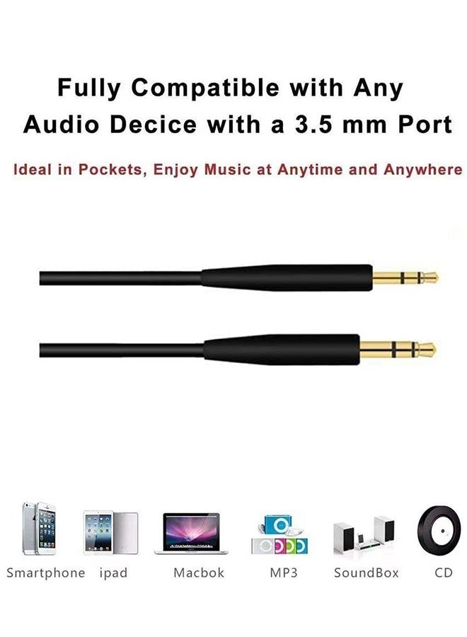 Tersely Replacement Stereo Jack Cable Cords 1.5M/5FT for Bose 700 NC700 QuietComfort 45/35/35II, QC45/On-Ear 2/OE2/OE2i/QC25/QC35/QC35 II/Soundlink/SoundTrue Headphones - Image 3